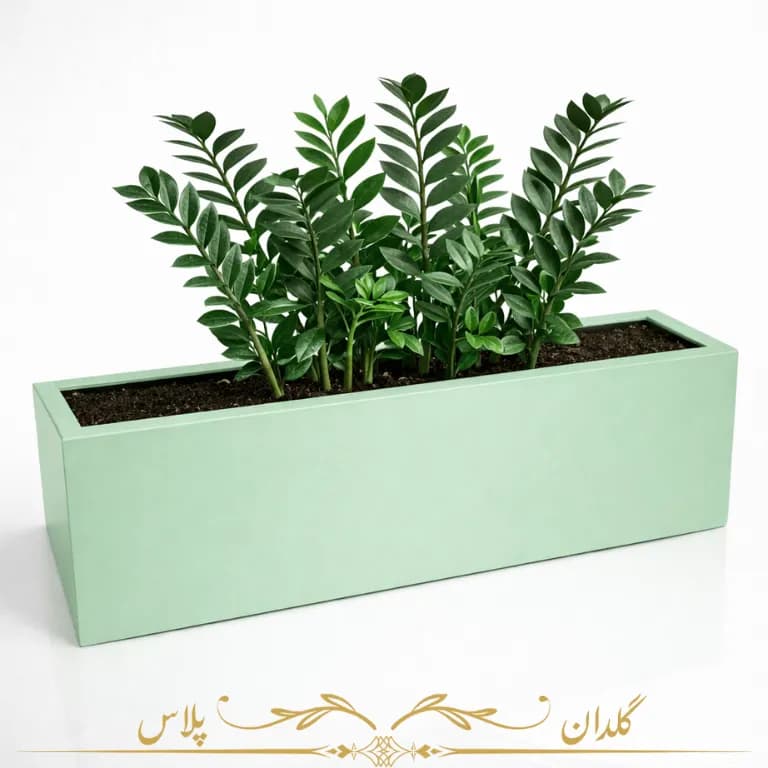 فلاورباکس مستطیل فایبرگلاس 100*30 — تصویر ۲