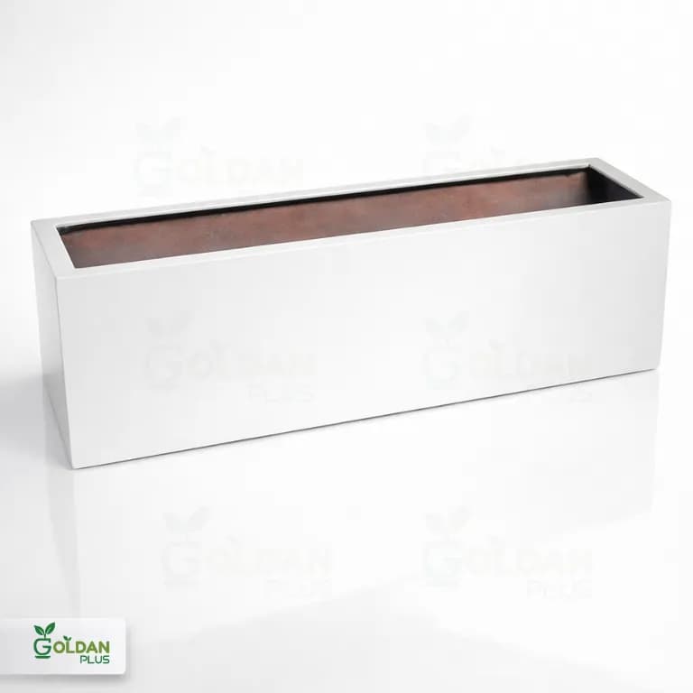 فلاورباکس مستطیل فایبرگلاس 100*30 — تصویر ۳