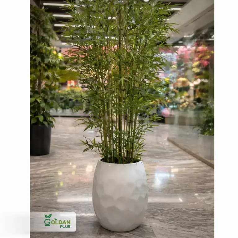 گلدان فایبرگلاس مدل سنگی – 2سایز — تصویر ۵