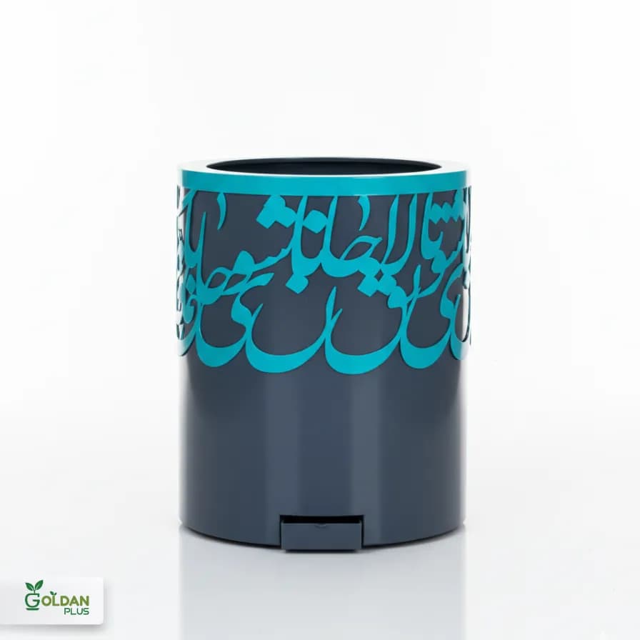گلدان فلزی استوانه مدل جانان – 3طرح — تصویر ۴
