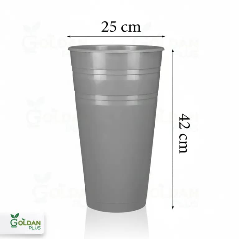 گلدان پلاستیکی شاخه گل کلاسیک 4 سایز — تصویر ۵