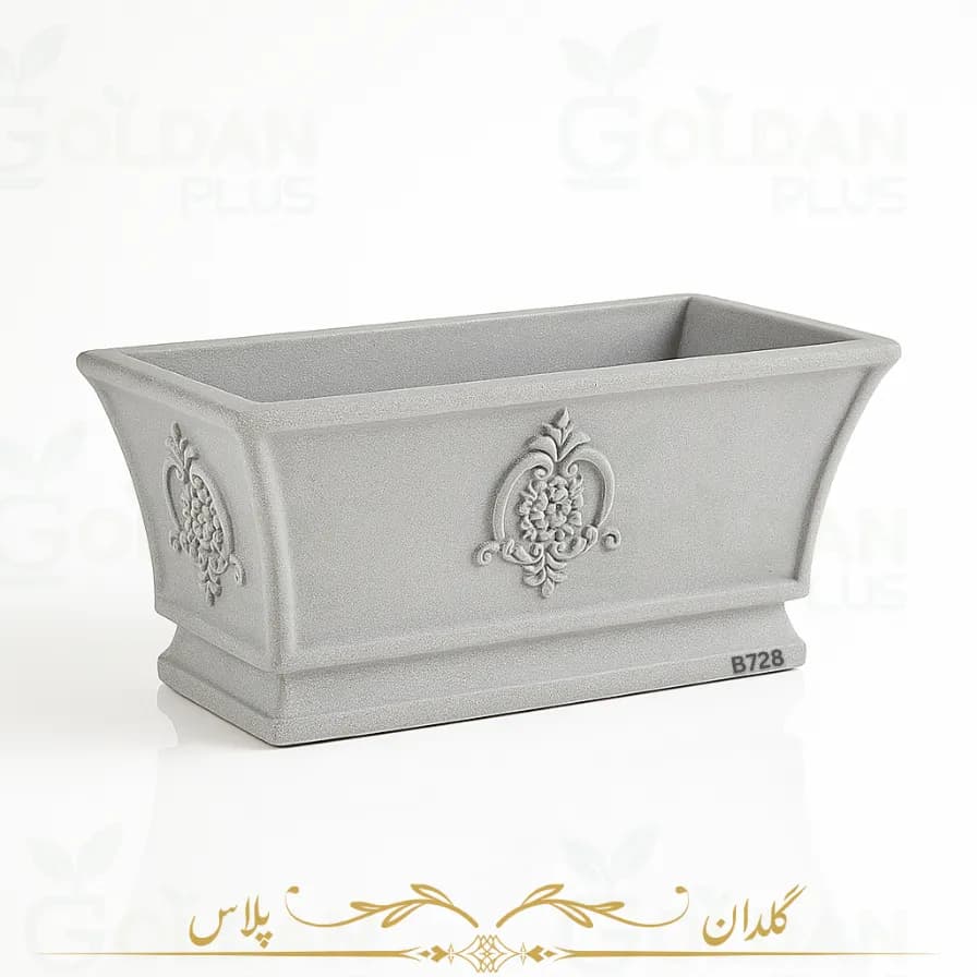 گلدان پلیمری مستطیلی شهری B728