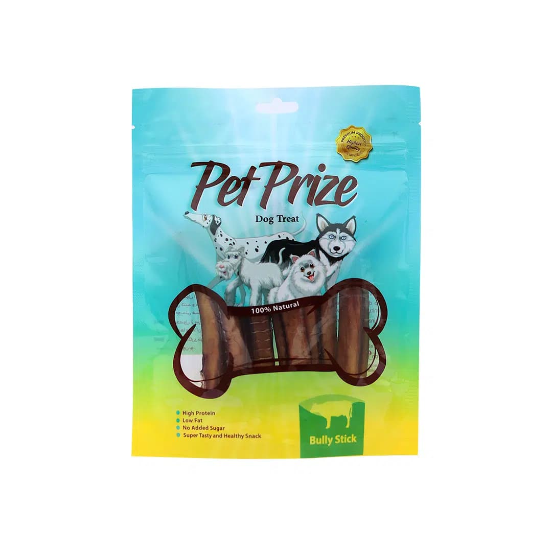 تشویقی سگ نرینگی گاو برند Pet prize پت پرایز 100 گرمی