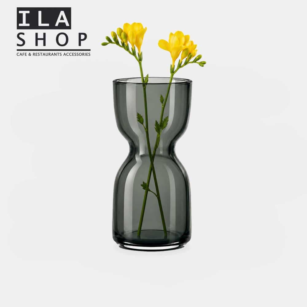 گلدان مدل ساعت شنی دودی کد 543-1 یک عددی ایلا