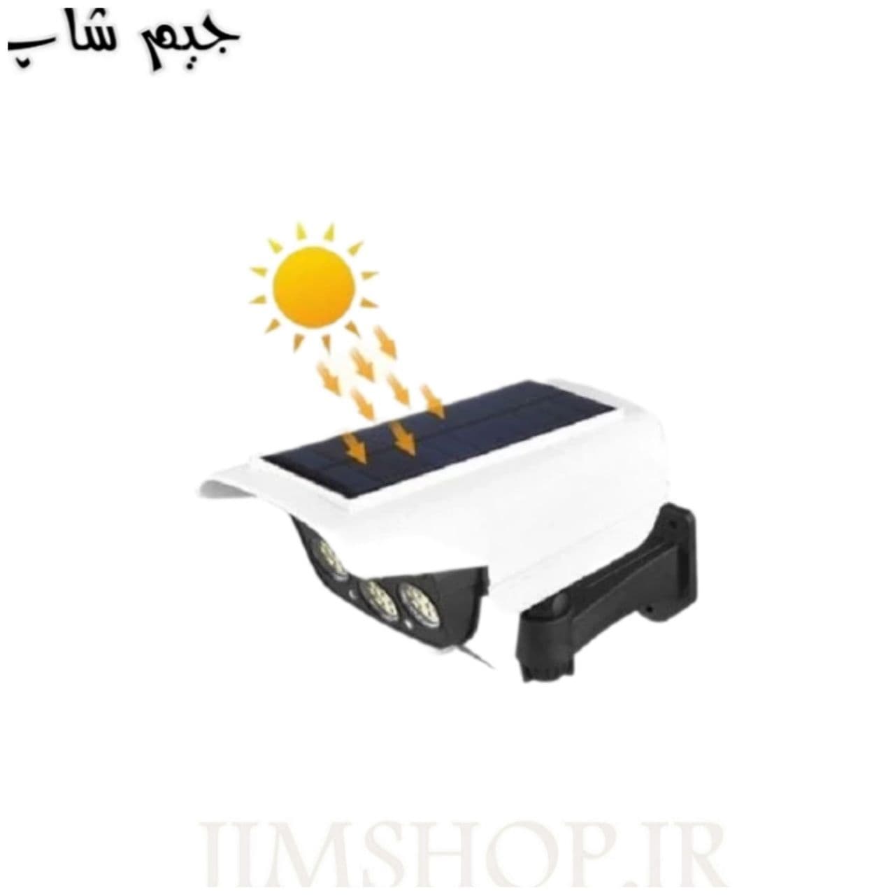 چراغ سولار خورشیدی سنسور دار طرح دوربین مدل HG2177T — تصویر ۳
