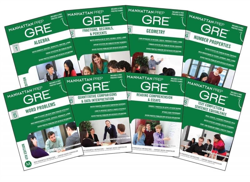 مجموعه هشت جلدی Manhattan Prep GRE Set of 8 Strategy Guides جی ار ایی
