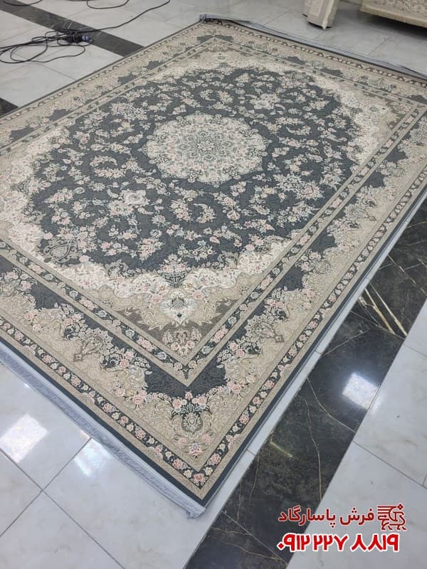 فرش دودی 1200 شانه تراکم 3600 طرح سیما