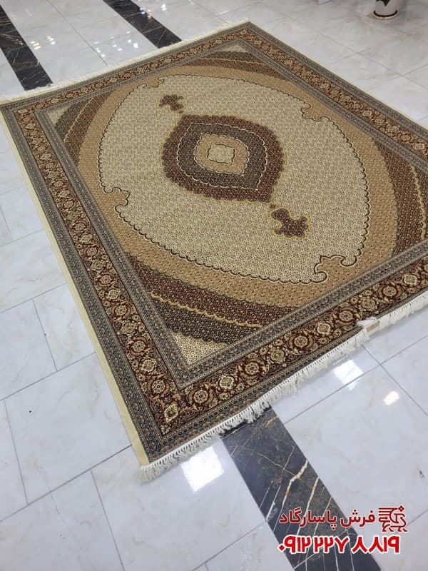 فرش ریز ماهی کرم 700 شانه اکرولیک تراکم 2550 — تصویر ۹
