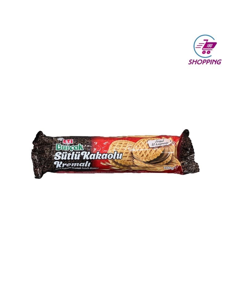 بیسکوییت کرمدار شکلاتی اتی بورجاک 100 گرم