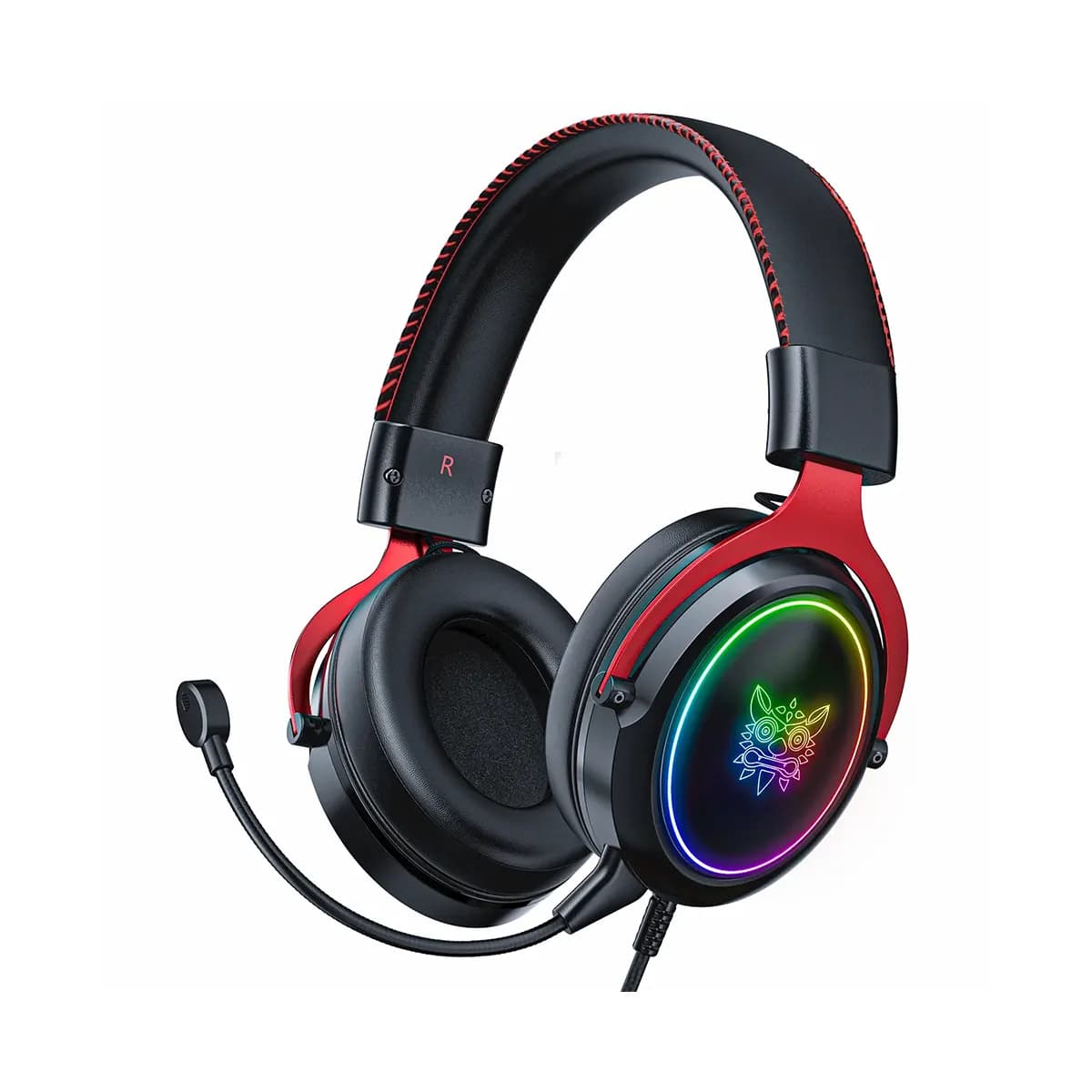 هدست باسیم اونیکوما HEADSET ONIKUMA X10 BLACK/RED-RGB WRD — تصویر ۲