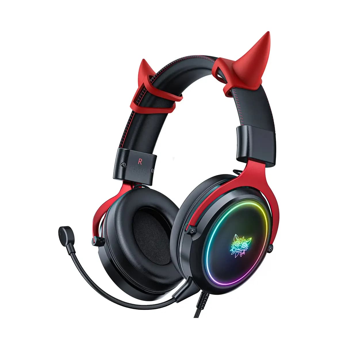 هدست باسیم اونیکوما HEADSET ONIKUMA X10 BLACK/RED-RGB WRD — تصویر ۳