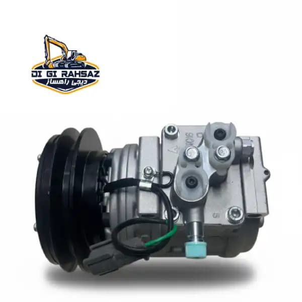 کمپرسور کولر کوماتسو PC200-6 / PC220-6 برند DENSO — تصویر ۲