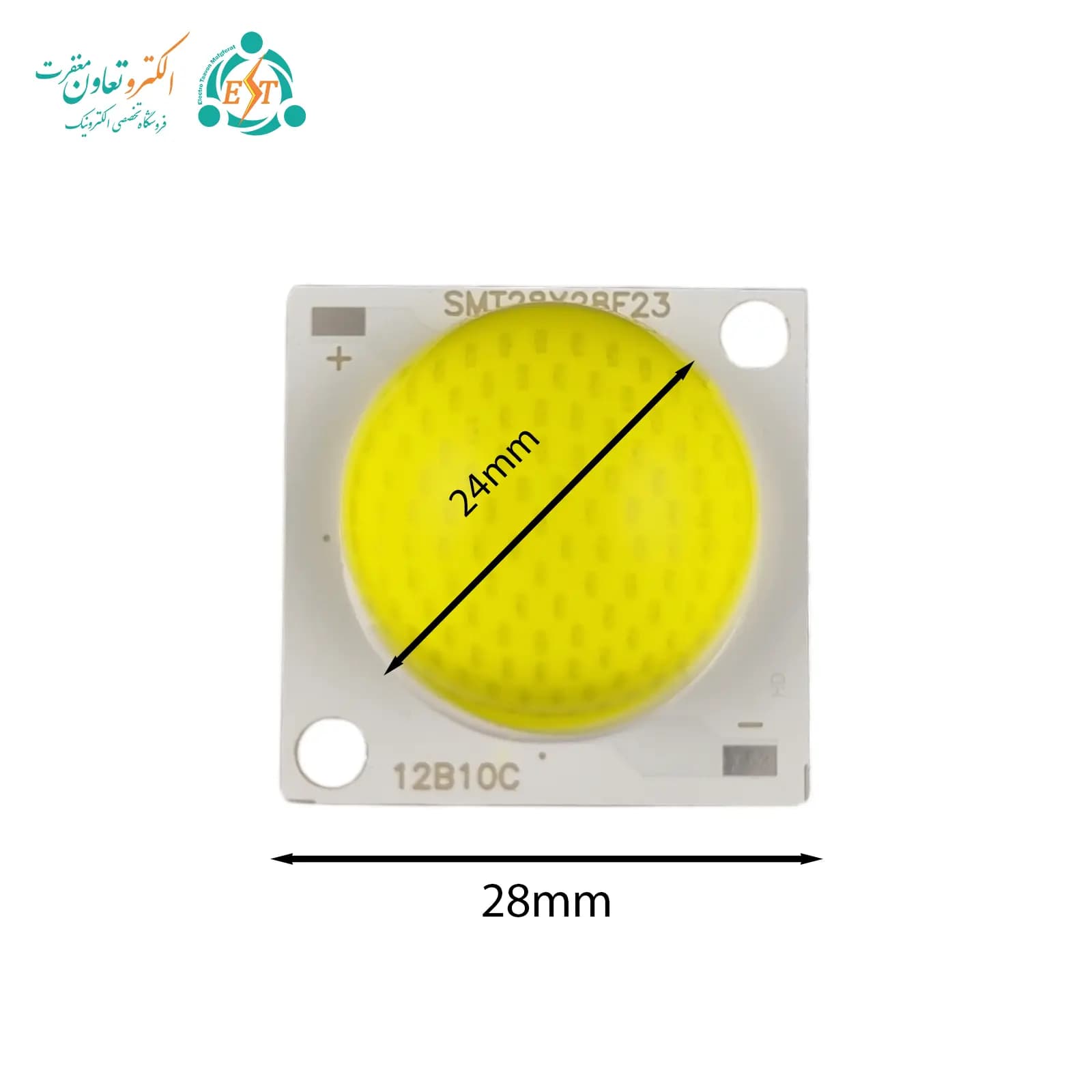 ال ای دی COB پنلی 50 وات 1500 میلیآمپر مهتابی 2828 لنز دار — تصویر ۳