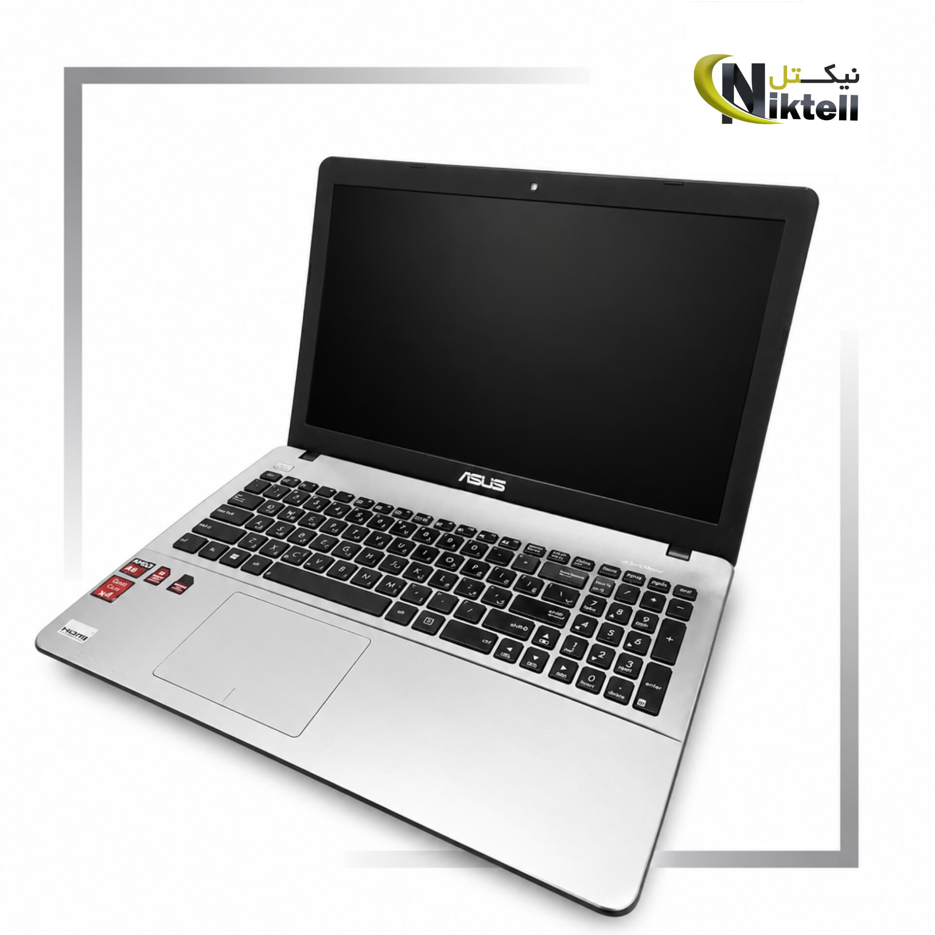 لپ تاپ استوک ASUS K550Z | AMD FX-7600P | رم 12 گیگ | HDD 1 ترابایت — تصویر ۳