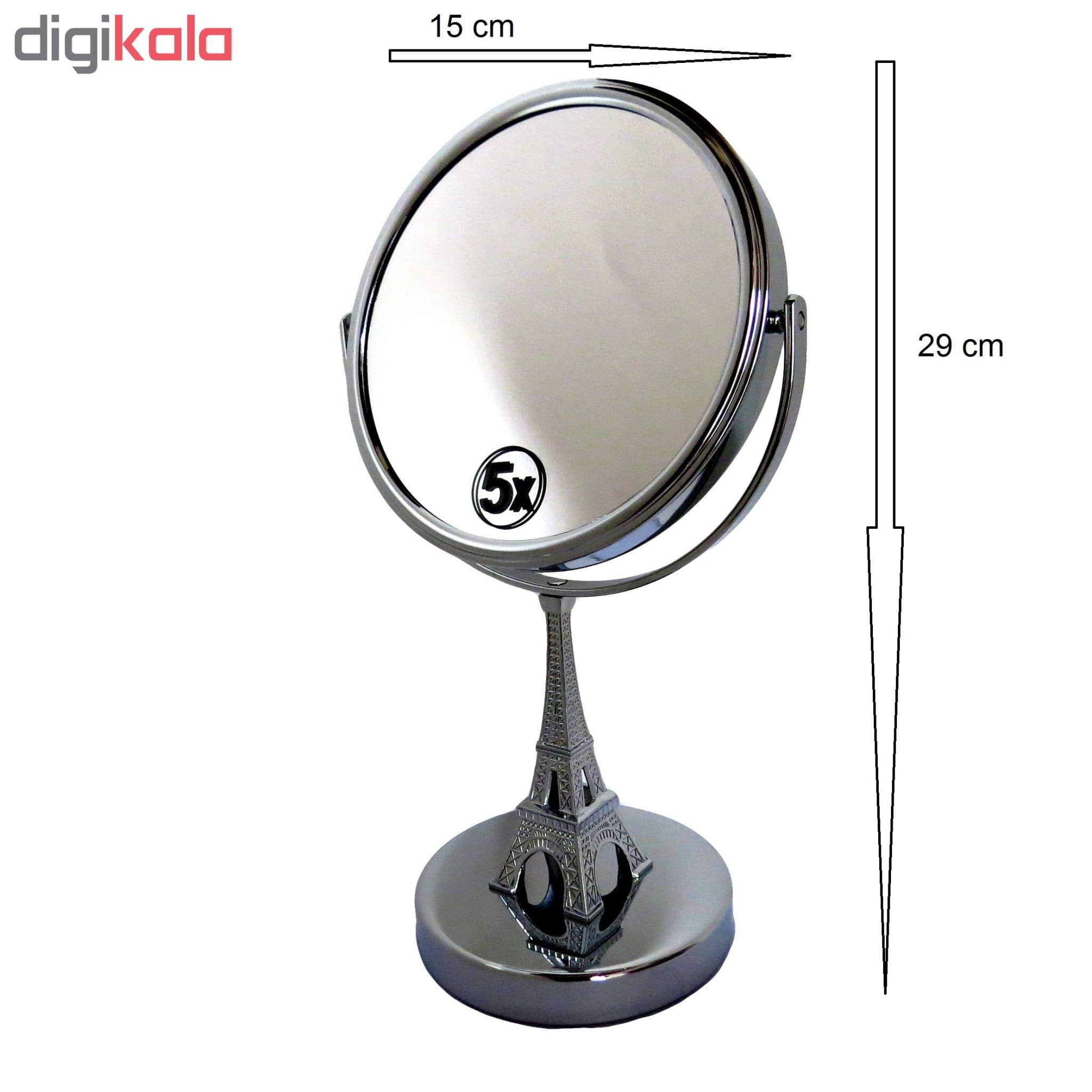 آینه آرایشی طرح ایفل کد J611 با بزرگنمایی 5X — تصویر ۶