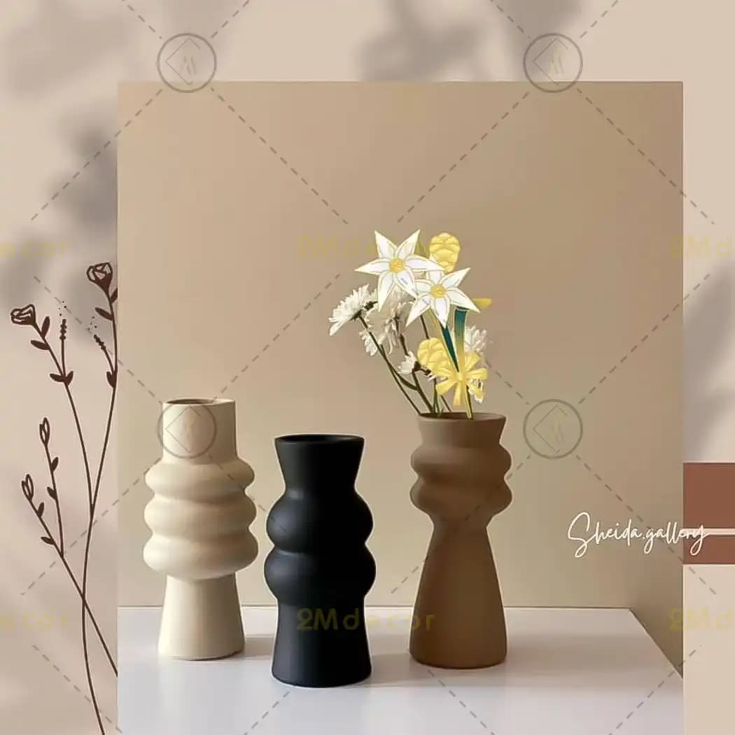 گلدان مدرن دکوراتیو مدل موج