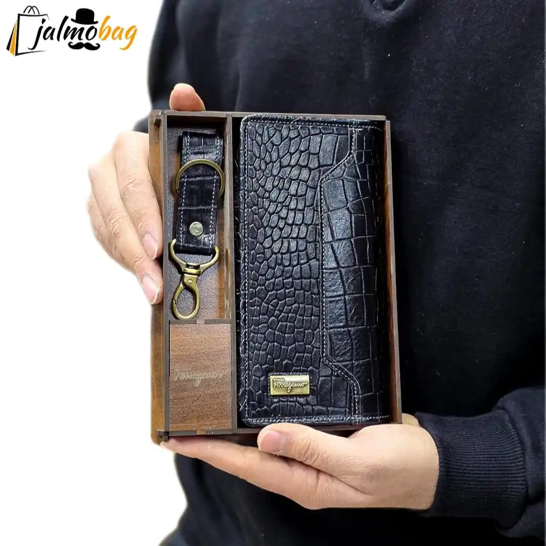 ست کادویی چرم طبیعی کد 3236