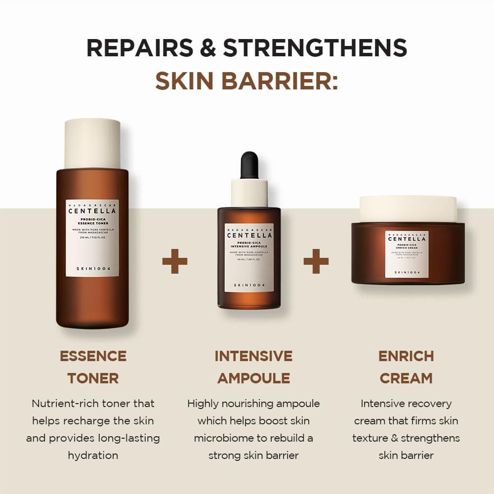 سرم پروبیوسیکا تقویت کننده سنتلا اسکین ۱۰۰۴ skin1004 Madagascar centella probio cica intensive ampule 95ml — تصویر ۷
