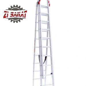 نردبان اکسلنت آلوم پارس 7/5 متری 3 تکه کد 1232