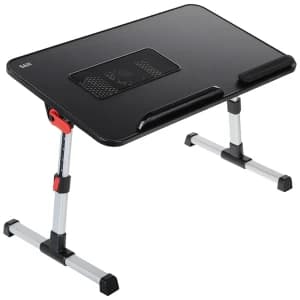 میز لپتاپ 16 تا 17 اینچ با فن خنک کننده تاشو و قابل حمل سایجی مدل A8 — تصویر ۲