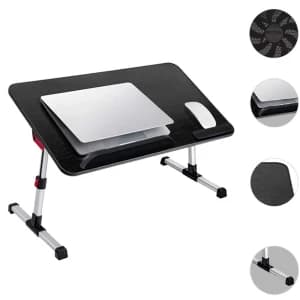 میز لپتاپ 16 تا 17 اینچ با فن خنک کننده تاشو و قابل حمل سایجی مدل A8 — تصویر ۳