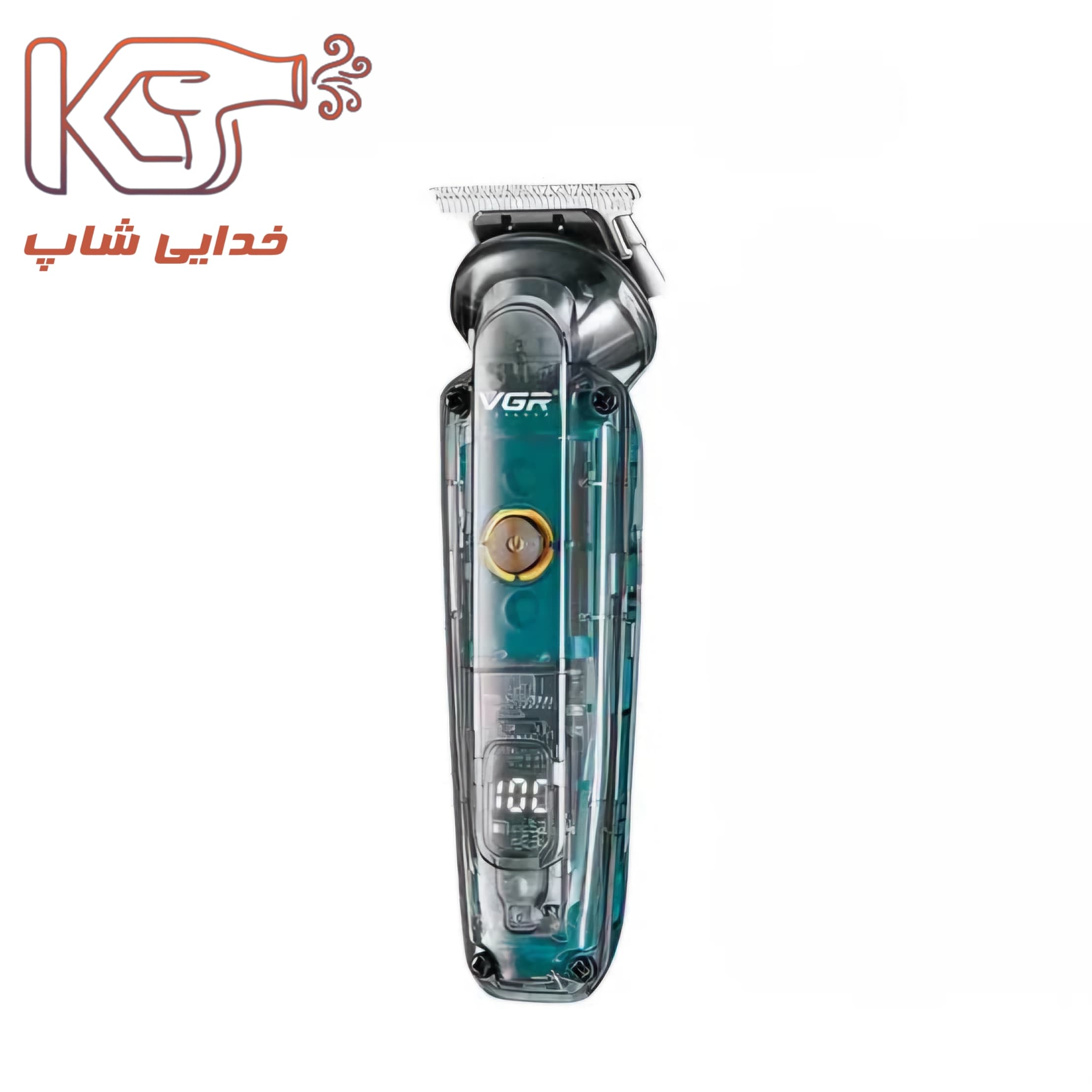 ماشین اصلاح وی جی آر مدل V-102 شش کاره ضد آب با تیغه استیل — تصویر ۴