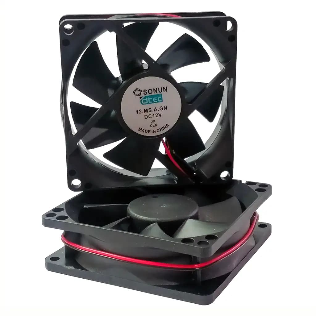 فن براشلس 12 ولت 8025 بوشی dtec سایز 8×8×2.5 سانتیمتر – مدل SONUN — تصویر ۵