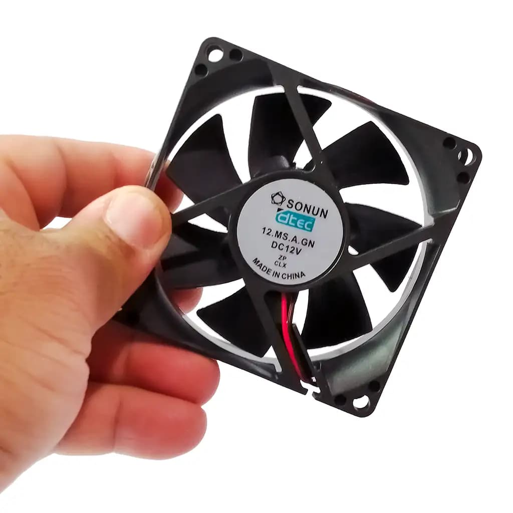 فن براشلس 12 ولت 8025 بوشی dtec سایز 8×8×2.5 سانتیمتر – مدل SONUN — تصویر ۱۲