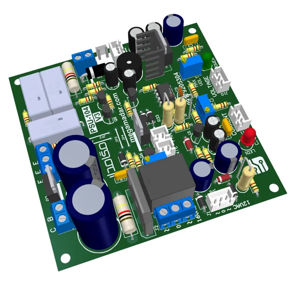 آموزش ساخت + سورس کامل مدار منبع تغذیه متغیر PSU-104-V3 حرفه ای (35 ولت 5 آمپر) — تصویر ۴