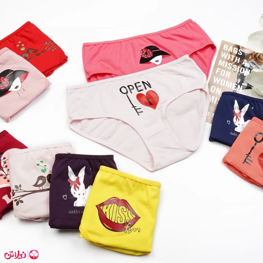 شورت زنانه جلو چاپ دار لعیا مدل 113 — تصویر ۱۱