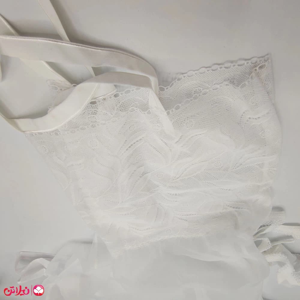 لباس خواب زنانه توری مدل 11001 — تصویر ۳