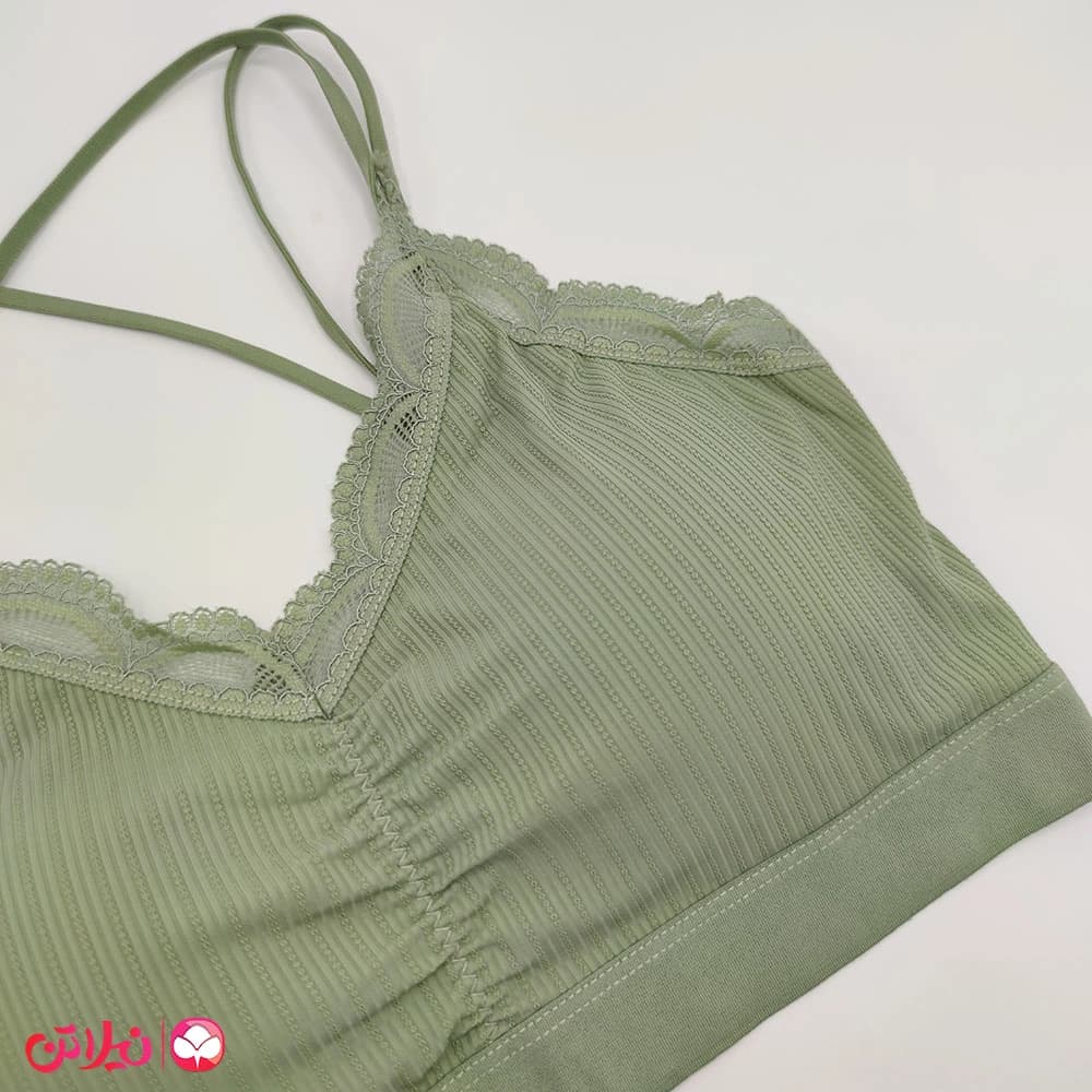 نیم تنه زنانه لبه توری مدل 106 — تصویر ۴