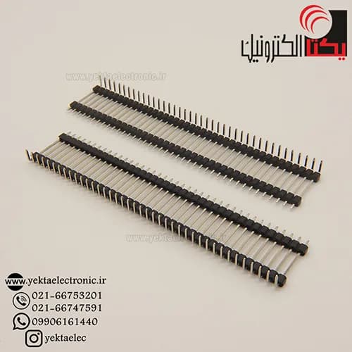 پین هدر نر رایت بلند 40*1 پین 2.54 میلیمتر — تصویر ۳