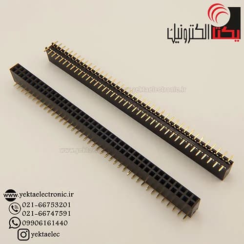 پین هدر مادگی 40*2 پین 2.54 میلیمترSMD
