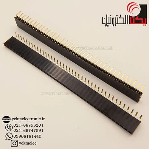 پین هدر مادگی رایت 40*1 پین 2.54 میلیمتر — تصویر ۲