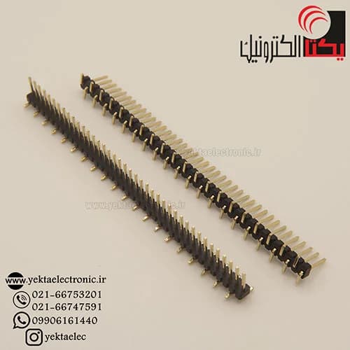 پین هدر نری 40*1 پین 1.27 میلیمتر SMD