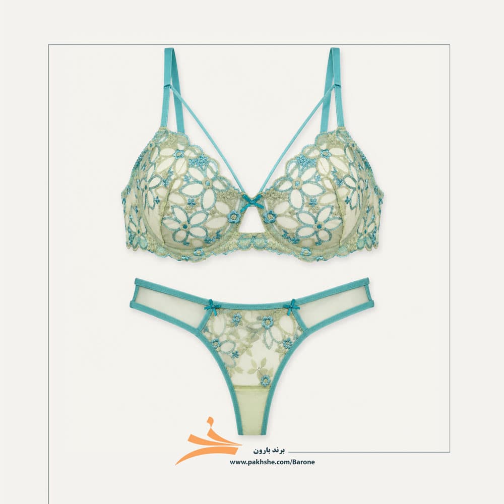 ست کاپ سی فیروزه ای هارنس دار برند بارون کد 345029