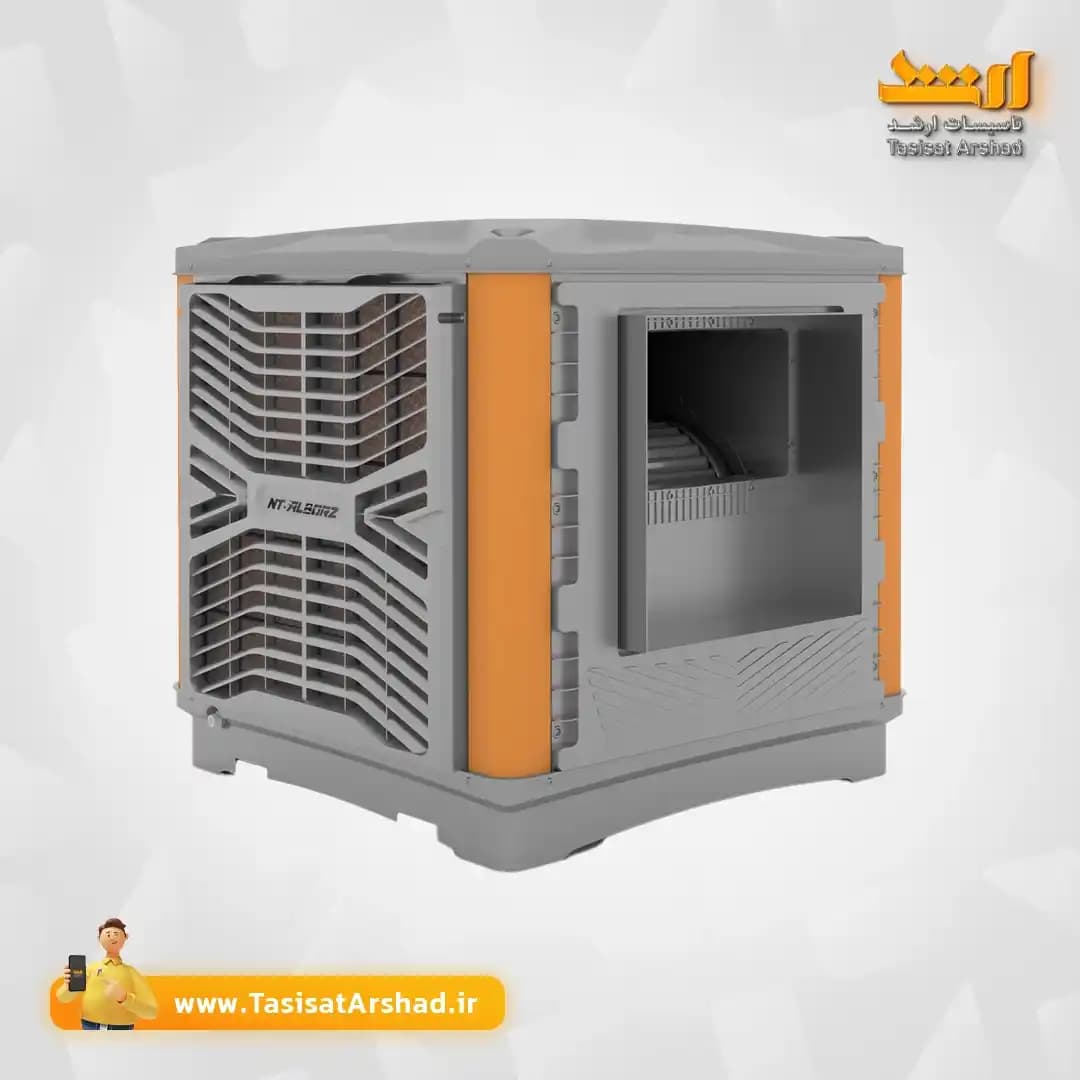 کولر آبی پلیمری سلولزی نیرو تهویه البرز 8500 روبروزن مدل BCF85 — تصویر ۳