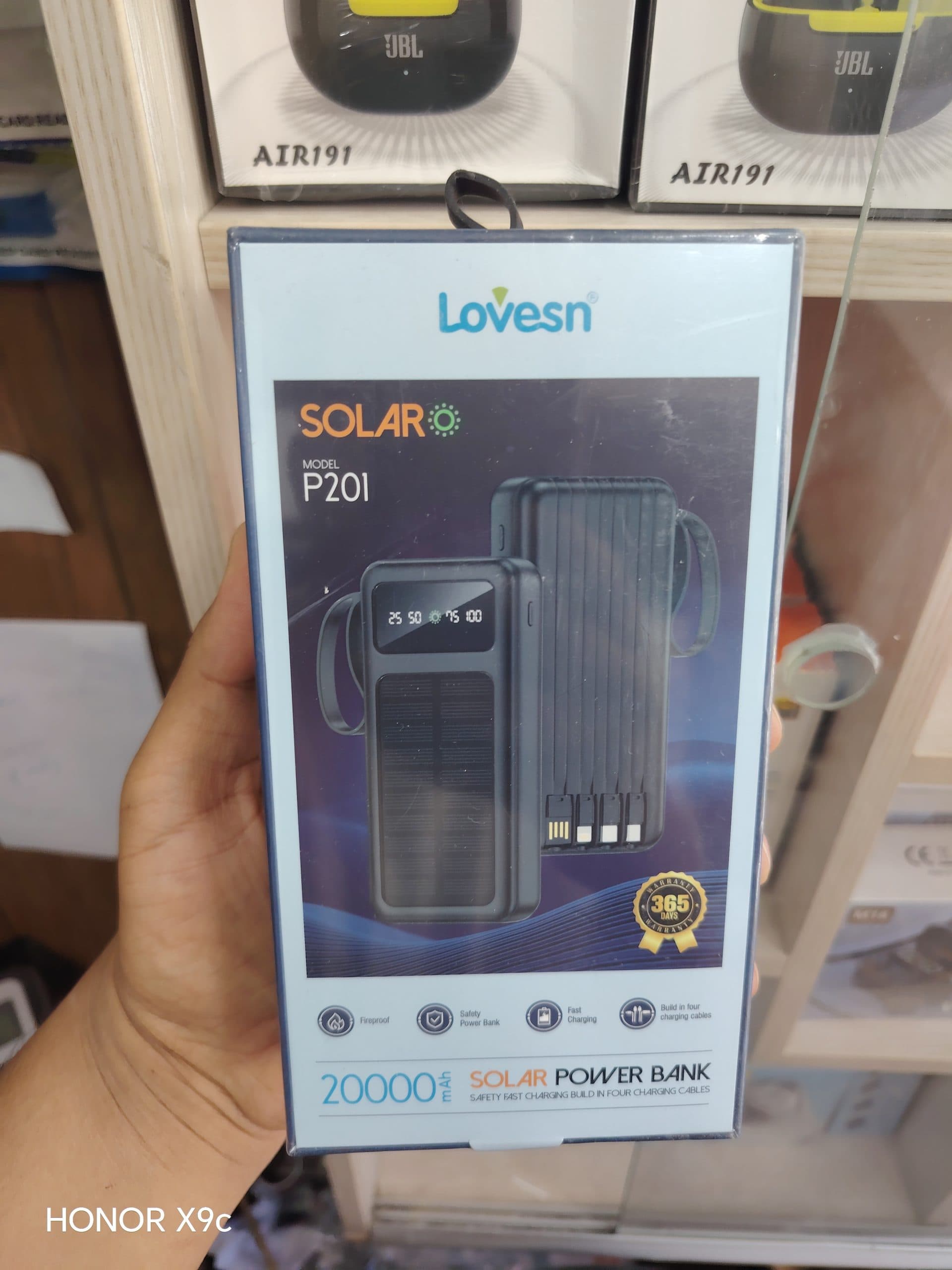 پاور بانک 20000 هزار خورشیدی LOVESN مدل p201
