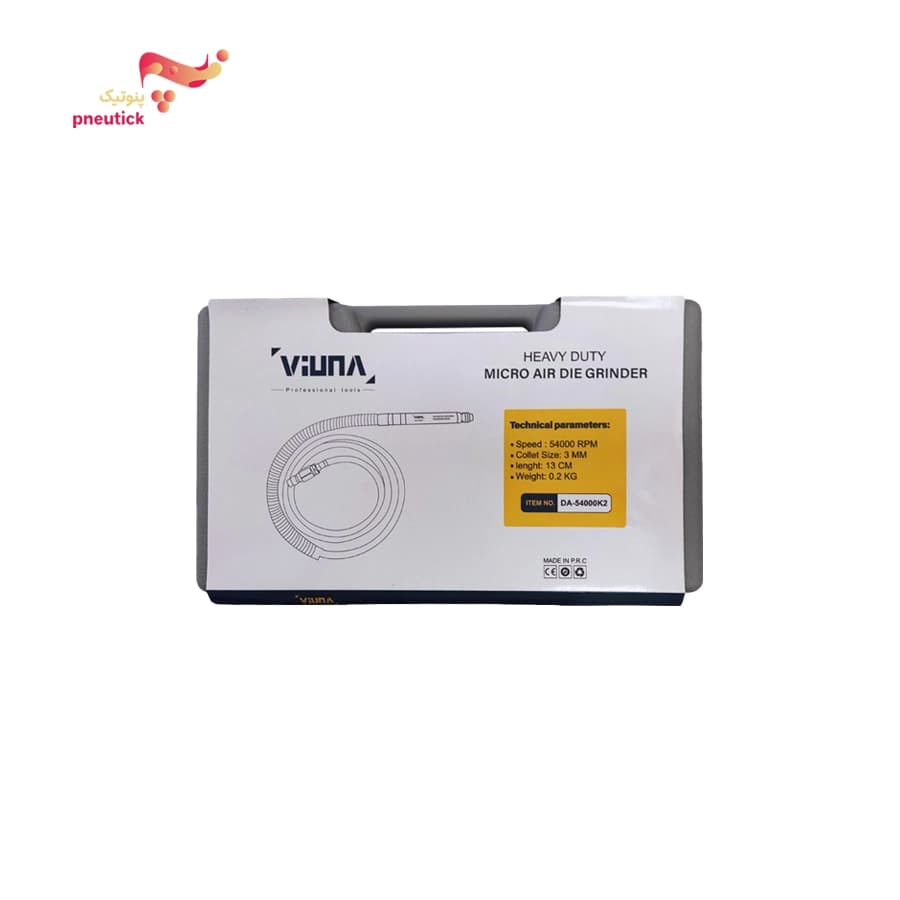 ست میکرو فرز بادی ویونا مدل DA-54000K2 | سرعت ۵۴۰۰۰ دور | سری پنوتیک — تصویر ۴