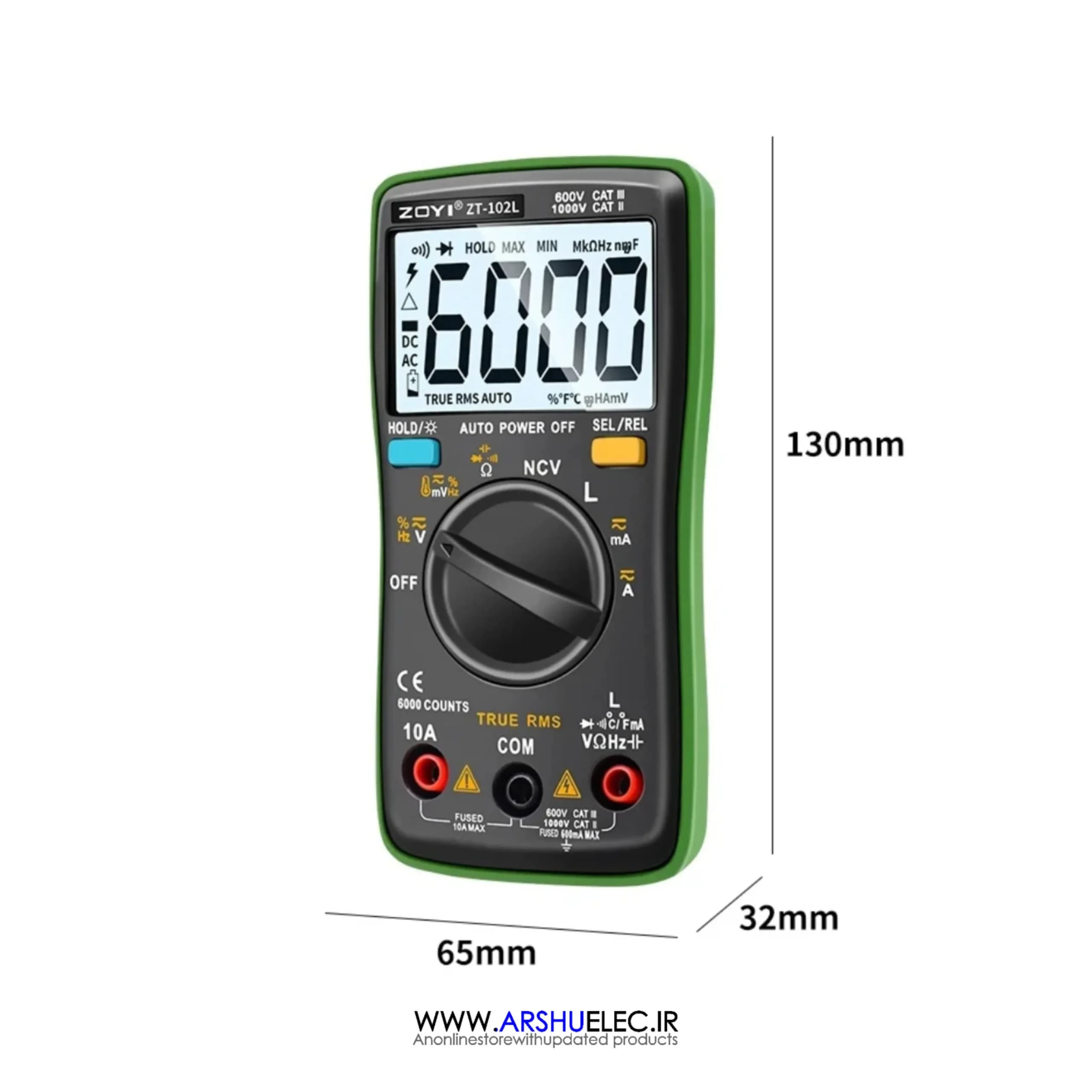 ال سی آر متر و مولتی متر زویی مدل ZT-102L — تصویر ۱۲