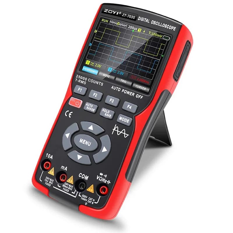 اسیلوسکوپ، مولتی تر و فانکشن ژنراتور زویی مدل ZT-703S — تصویر ۵