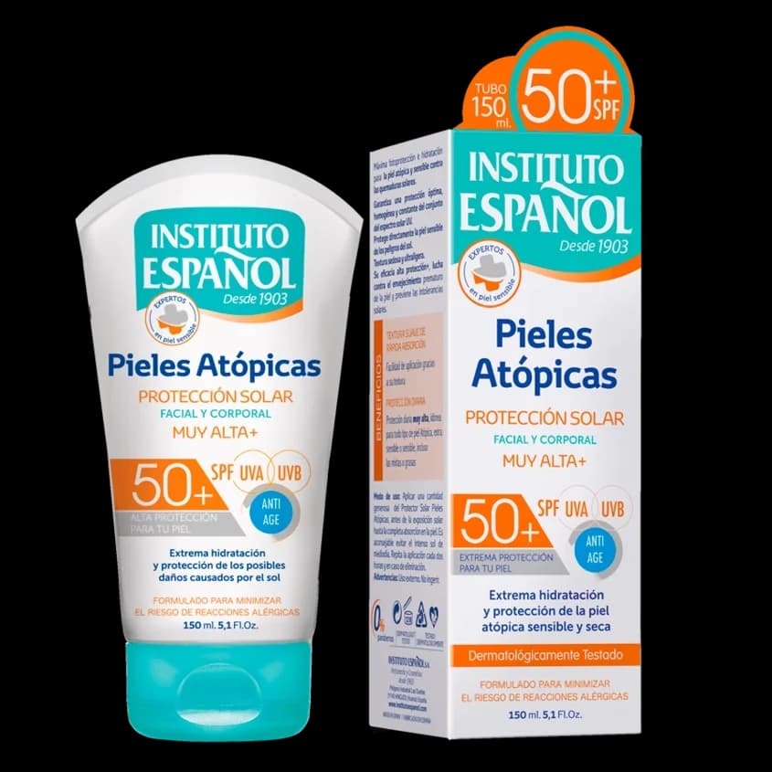 ضد آفتاب اسپانول مخصوص پوست آتوپیک و حساس صورت و بدن ۱۵۰ میل Instituto Espanol Sun Protection SPF 50+ — تصویر ۹
