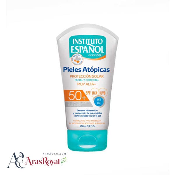 ضد آفتاب اسپانول مخصوص پوست آتوپیک و حساس صورت و بدن ۱۵۰ میل Instituto Espanol Sun Protection SPF 50+ — تصویر ۷