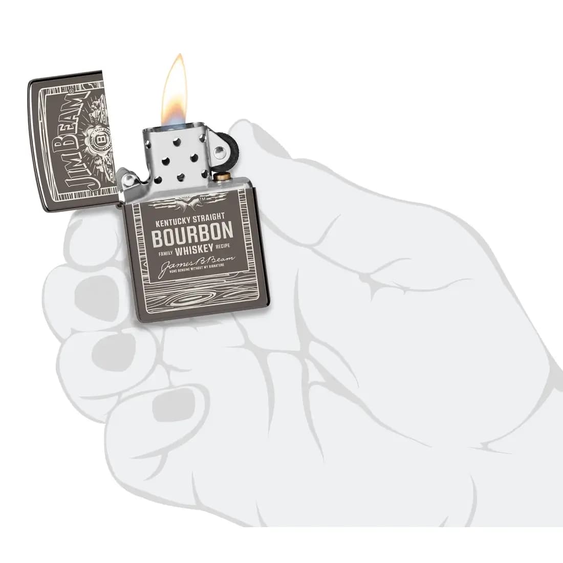 فندک زیپو Zippo 48740 Jim Beam® Barrel Design — تصویر ۵
