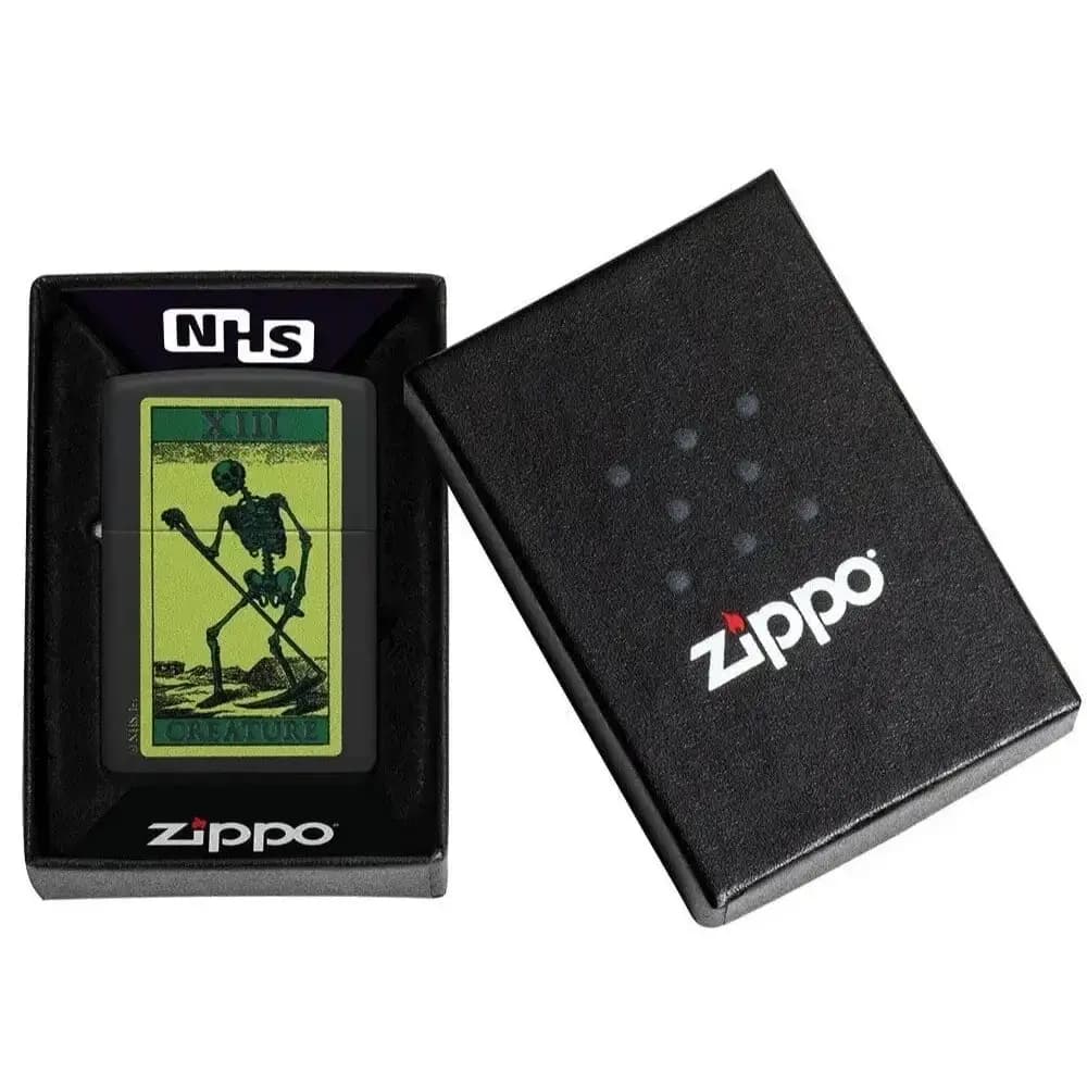 فندک زیپو Zippo 48416 DEATH TAROT CARD SKELETON — تصویر ۶