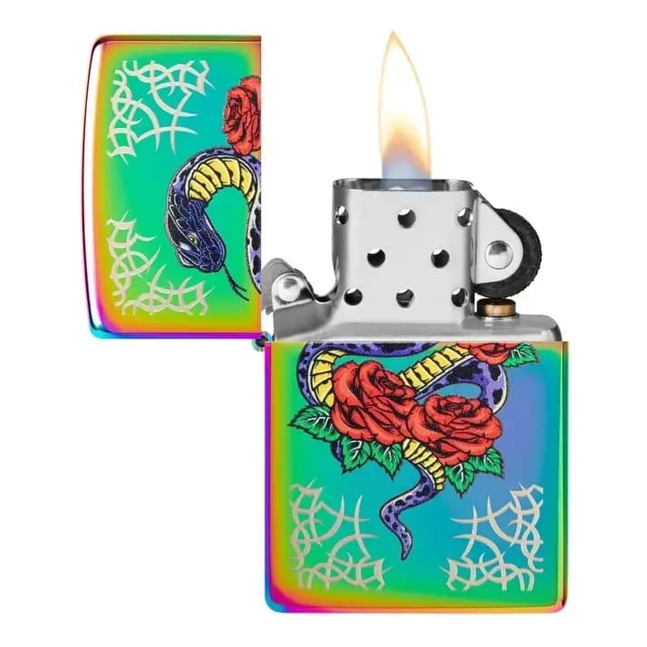 فندک زیپو Zippo 48395 Rose Snake Tattoo Design — تصویر ۸