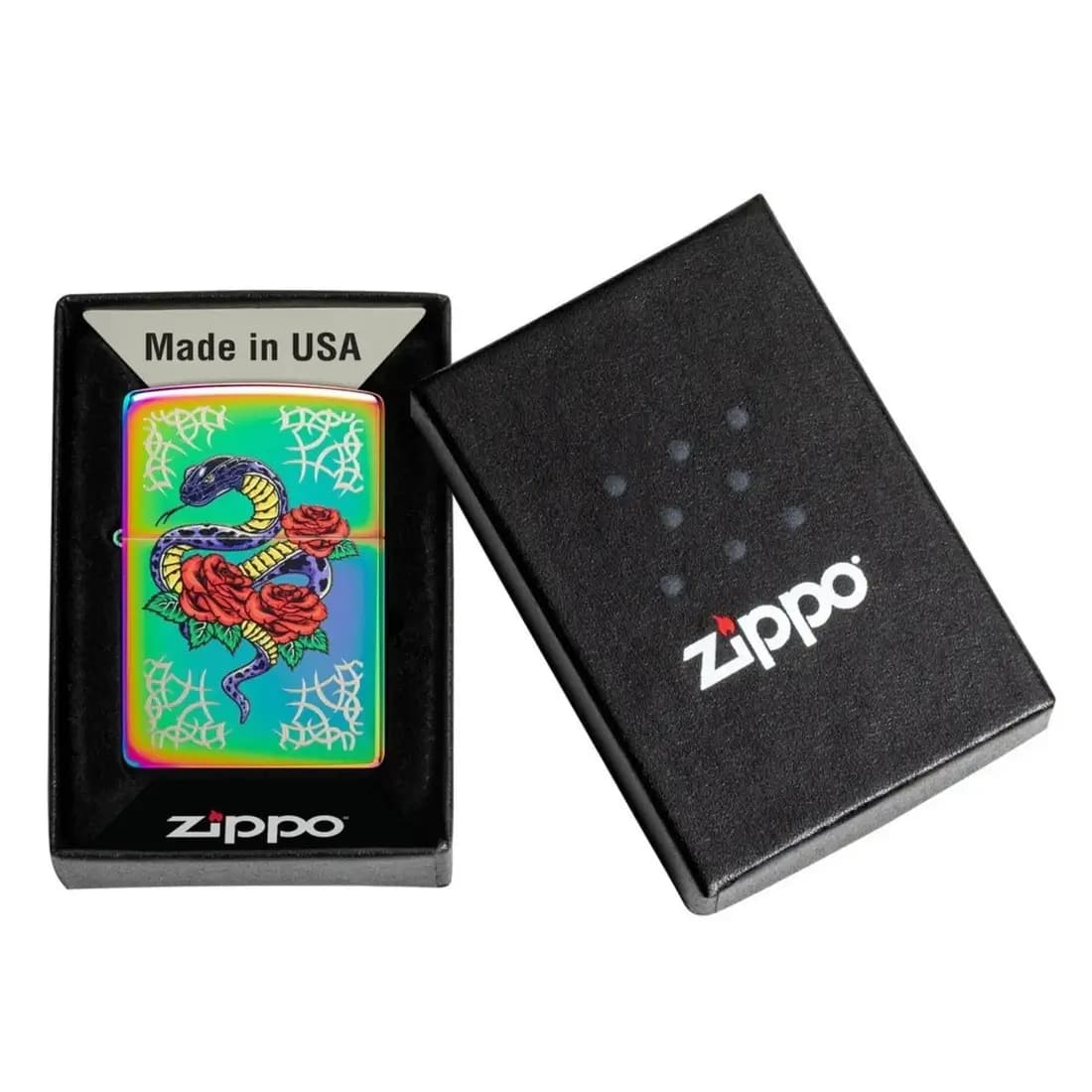 فندک زیپو Zippo 48395 Rose Snake Tattoo Design — تصویر ۱۰
