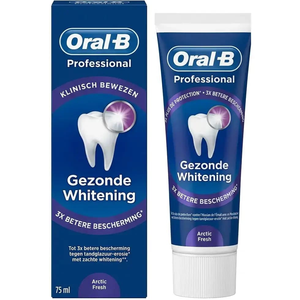 خمیر دندان اورال بی پروفشنال سفید کننده قطبی 75میل Oral-B Professional Blancheur Saine Arctic Fresh — تصویر ۲