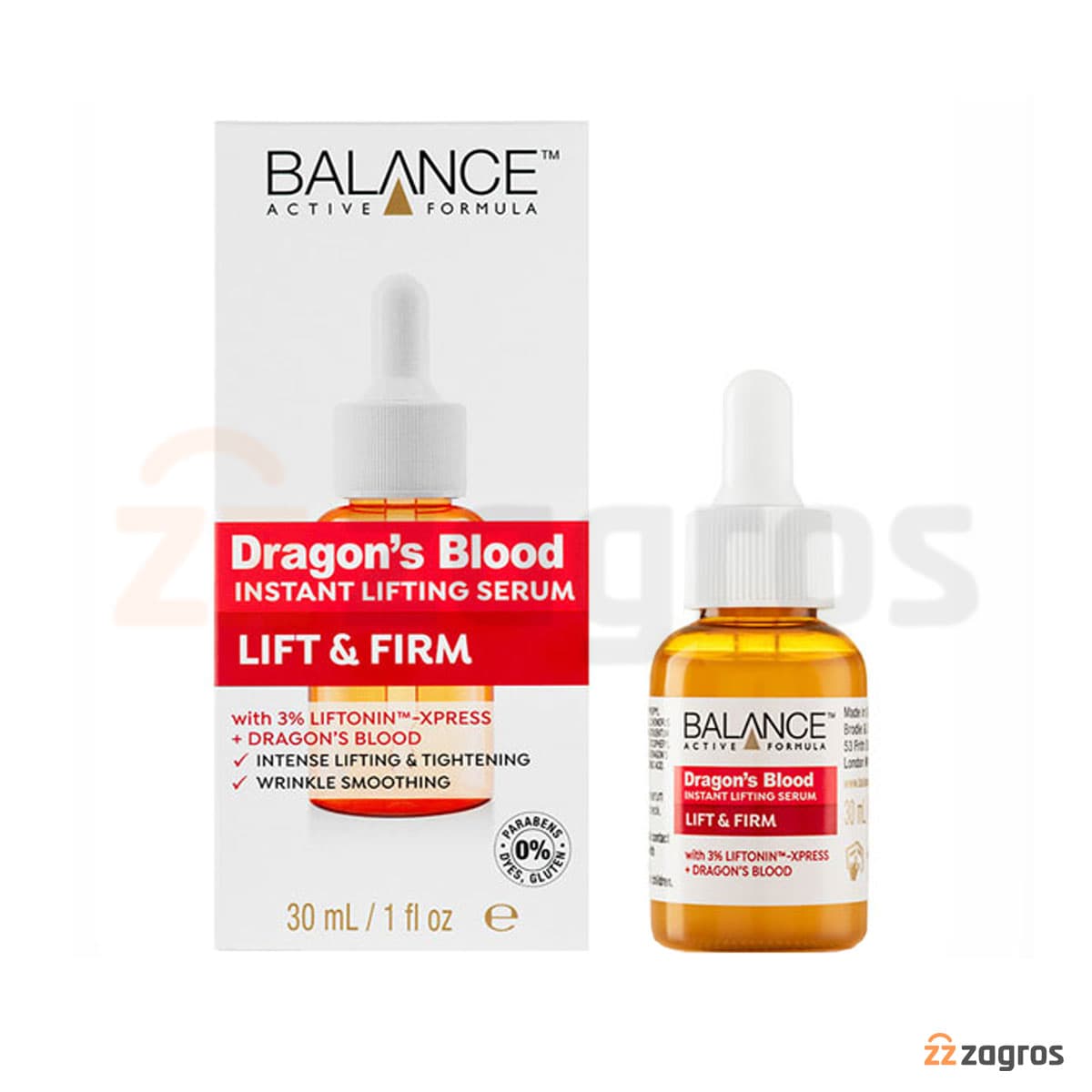 سرم لیفتینگ و سفتکننده فوری دراگون بلاد بالانس 30 میلی لیتر Balance Active Formula Dragon’s Blood Lifting Serum — تصویر ۱۱